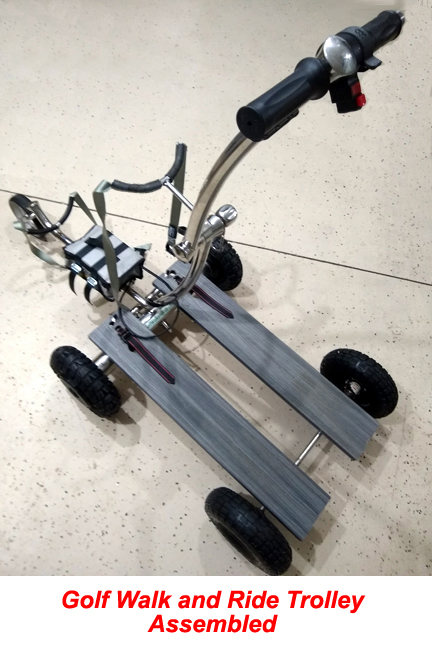 golf push cart assembled
